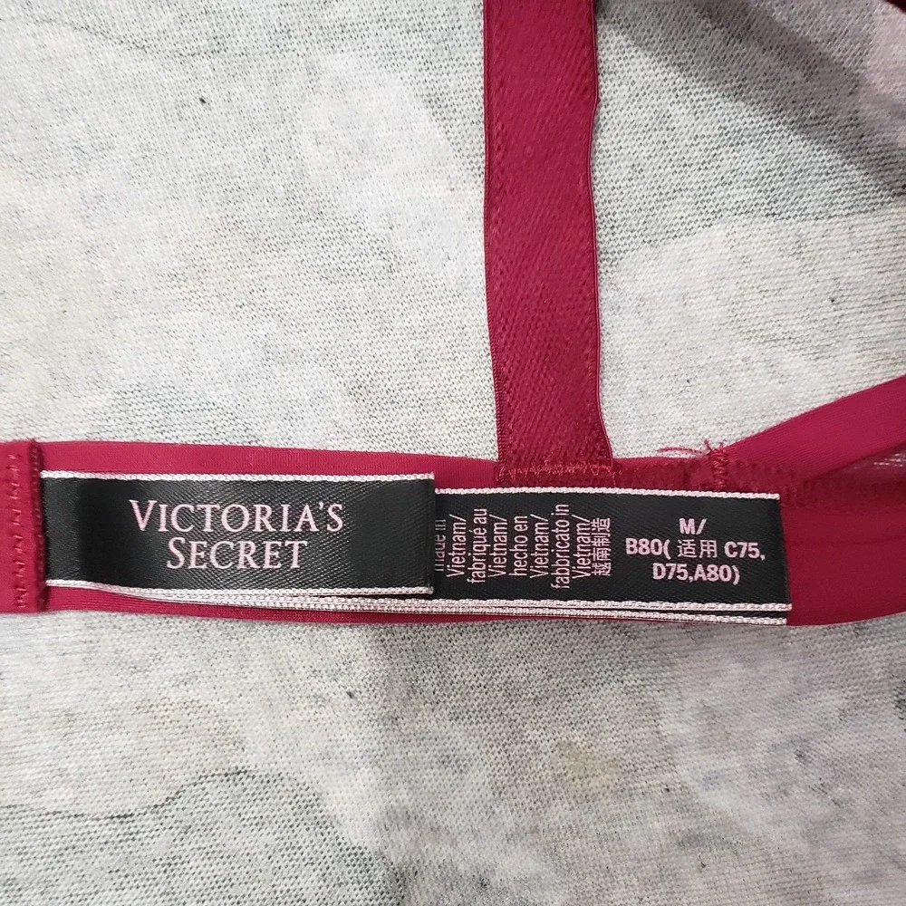 Victoria's Secret Bra‎ Womens Medium Red Wireless